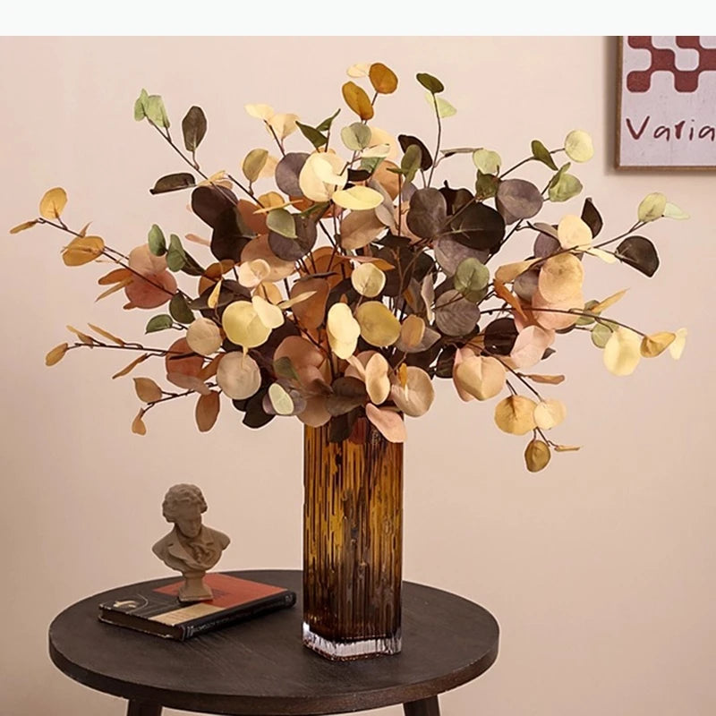 vase rectangulaire verre ambré motif texturé décoration moderne table opaque contemporain