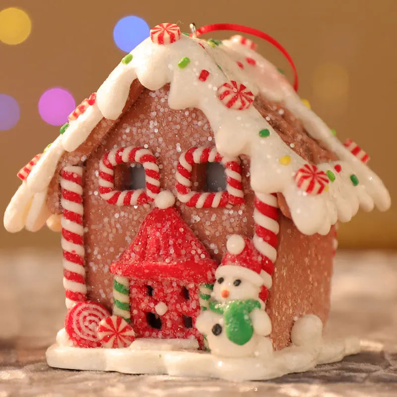 décoration noël miniatures maison leds flocons neige personnages motifs traditionnels festifs