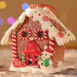 décoration noël miniatures maison leds flocons neige personnages motifs traditionnels festifs