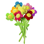 bouquet fleurs peluche rose jaune bleu orange décoration intérieure anniversaire mariage baby shower