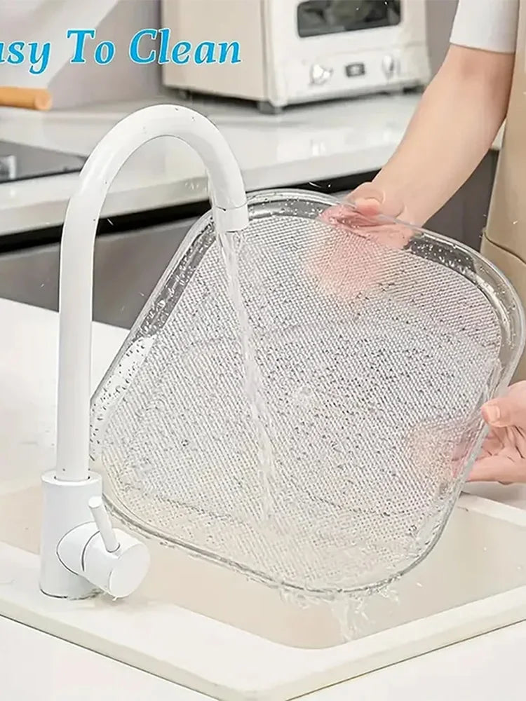 support rangement transparent moderne réfrigérateur système succion rotatif gain place