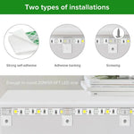 supports adhésifs transparents modernes rubans led 28mm 16mm 10mm 20pcs
