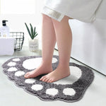 tapis sol antidérapant polypropylène empreintes animaux marron gris bleu vert moderne salon chambre cuisine