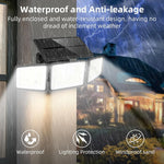 lampe solaire murale ip55 led noir blanc panneaux solaires capteur mouvement contemporaineextérieur
