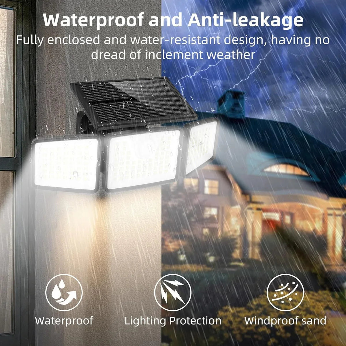 lampe solaire murale ip55 led noir blanc panneaux solaires capteur mouvement contemporaineextérieur