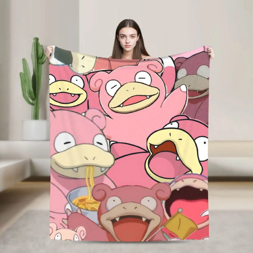 couverture polaire rose motif pokemon douce canapé lit voyage maison hiver décorative femme