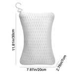 coussin bain blanc perforé confort 30x20cm doux tête spa