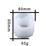 support bougie silicone mold blanc rayures verticales moderne diy époxide résine trousseau crafting matériaux