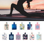 matelas yoga bleu rose floral non glissant pliable exercices fitness minimaliste