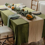 nappe table imperméable polyester usage extérieur mariage fête noël vert olive rouge bordeaux