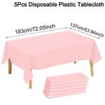 nappe rose lisse opaques mariage anniversaire table événement décoration fête printemps été