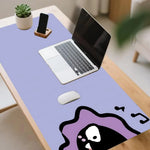 tapis souris violet dessin animé motifs musicaux moderne tapis gamer accessoire travail grande taille