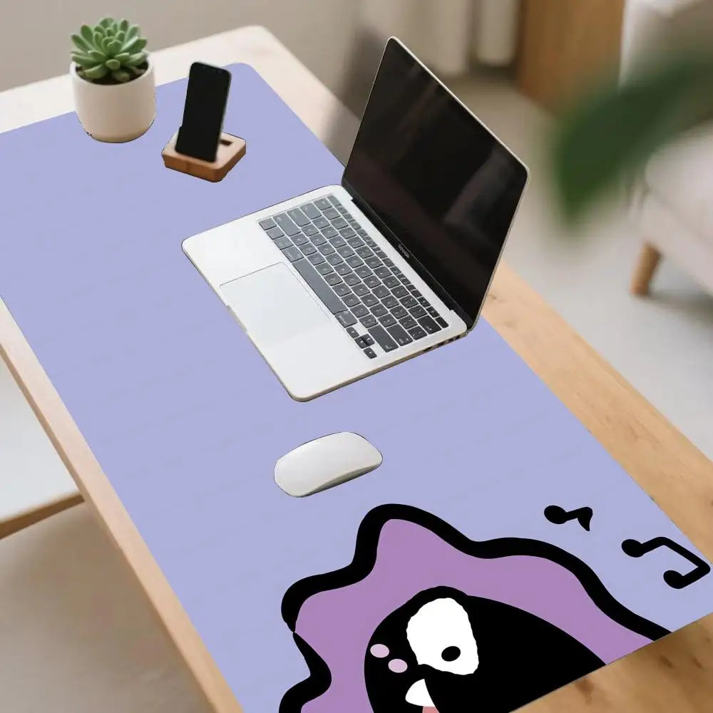 tapis souris violet dessin animé motifs musicaux moderne tapis gamer accessoire travail grande taille