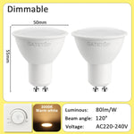 lot spots led gu10 blanc chaud froid éclairage encastré intérieur moderne