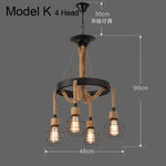 suspension lumineuse industrielle vintage corde naturelle métal noir ampoules opacité