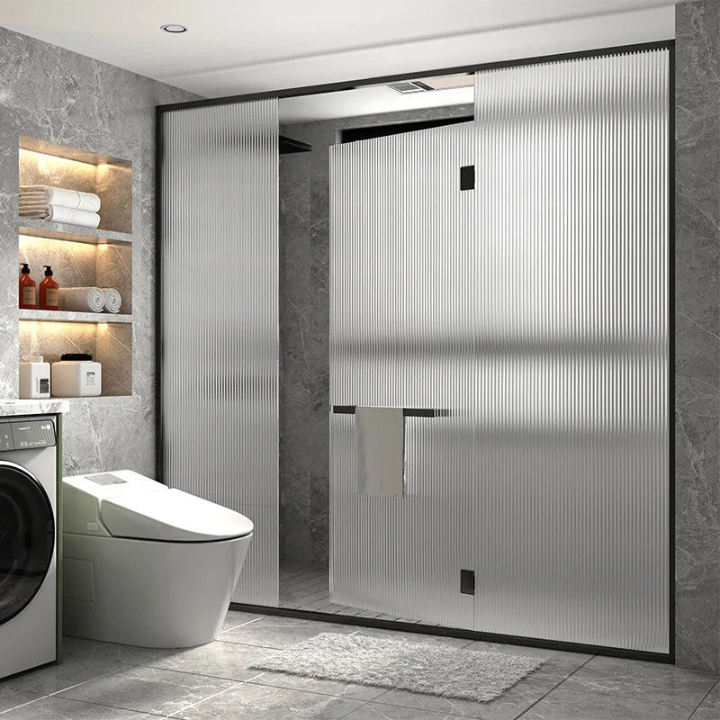 rideau douche blanc rayures verticales opacité moderne 45x200cm 45x500cm 60x200cm 60x500cm