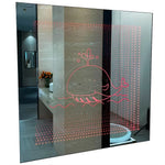 panneau décoratif moderne baleine vagues transparent chambre salle bain déco murale métal led
