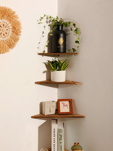 étagère murale moderne bois naturel blanc salon vis fixations multifonctionnelle respectueuse environnement
