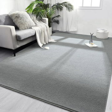 tapis salon chambre mousse mémoire forme anti dérapant moderne doux épais intérieur décoratif uni