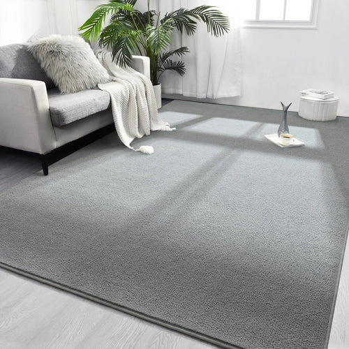 tapis salon chambre mousse mémoire forme anti dérapant moderne doux épais intérieur décoratif uni