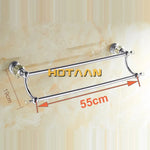 porte serviettes mural chrome classique détails cristal serviettes blanches murale 55 cm