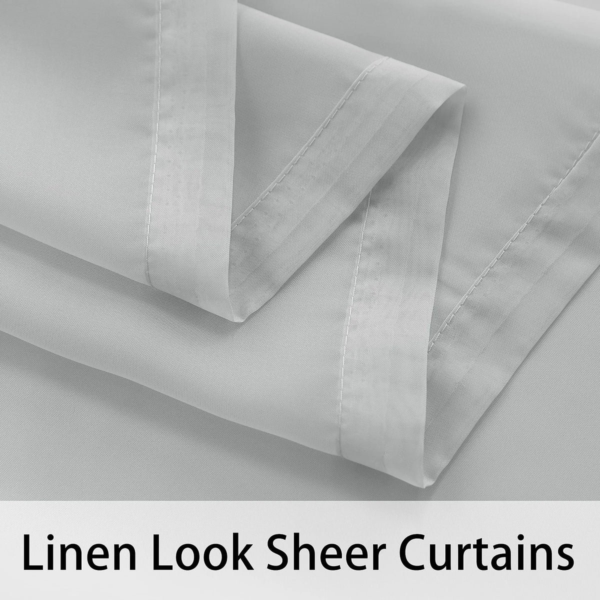 rideau blanc moderne translucide texture lin extérieur autocollant patio 100 polyester