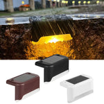 lampe solaire moderne adhésive led noir marron blanc extérieure jardin patio balcon