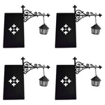 lampe suspendue classique lampe bibliothèque ornementation rinceaux motif géométrique noir vintage(chaines)