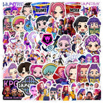 autocollants adhésifs multicolores dessins animés personnages cartoon tasses téléphones portables
