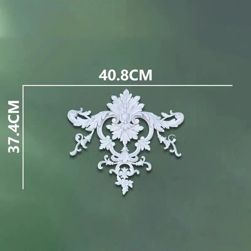 corniche d'angle ornements floraux blanc classique adhésif décoration muraleintage fixations plastique