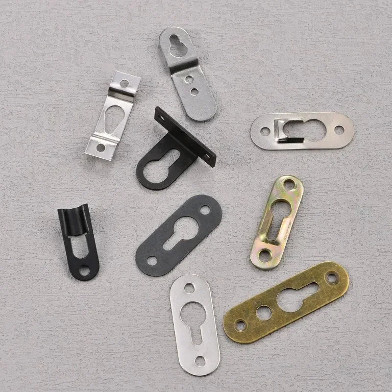 plaques fixation or noir argent modernes 30 pièces quincaillerie suspension cadres bois