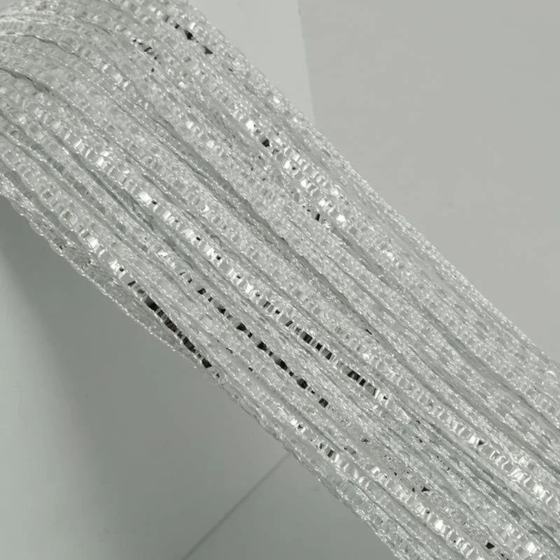 rideau doré strass argenté moderne élégant salon polyester 200x100cm