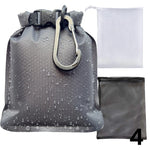 sac étanche voyage noir blanc vert hexagon texture tissée moderne boucle cordon