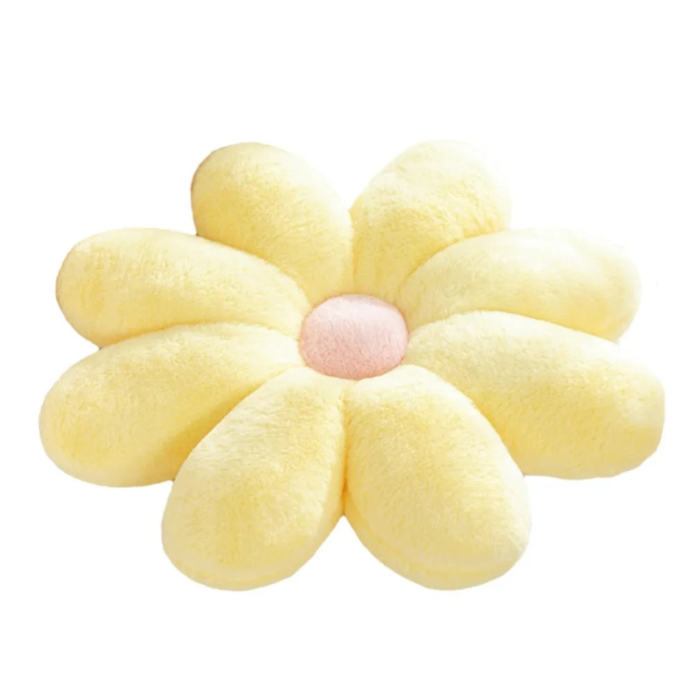coussin fleuri doux rose pâle blanc jaune vert bleu moderne maison