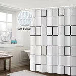 rideau douche moderne géométrique étoiles mer coquillages motifs colorés opaques légèrement transparents