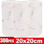 serviettes cuisine blanc texturées pratiques adhésives non tissées microfibre nettoyage respectueuses environnement pack 100PCS