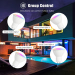 ampoules led intelligentes gu10 rgb blanc modernes controle zigbee app mobile 5w 249 2000lm