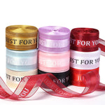 ruban décoratif rouge bleu clair rose violet noir doré rayures just for you satiné