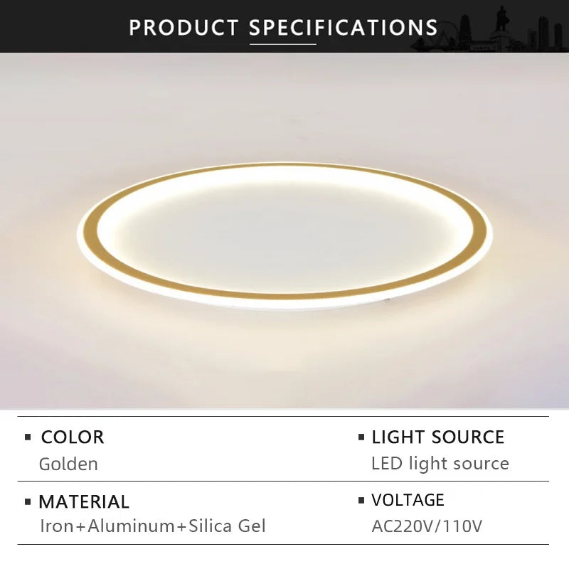 plafonnier led blanc noir minimaliste moderne chambre salon