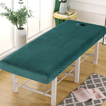 drap housse velours épais trou table massage salon beauté spa