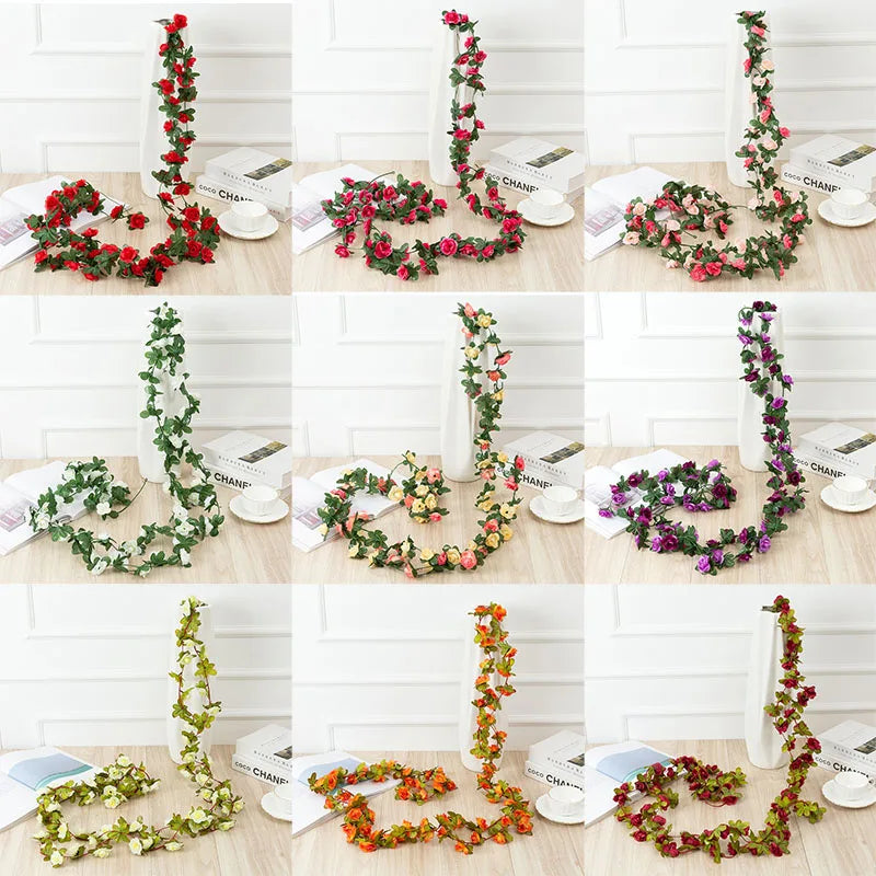 guirlande artificielle fleurs pivoine soie intérieur extérieur mariage décoration maison anniversaire fêtes