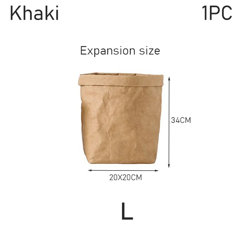 sac rangement réutilisable kraft paper opaque couleur brun clair texture mat simple rustique cuisine