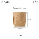 sac rangement réutilisable kraft paper opaque couleur brun clair texture mat simple rustique cuisine
