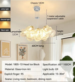 suspension lumineuse led verre dépoli moderne transparent reflets dorés 4500k 3000k 6000k