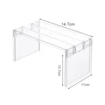 organiseur réfrigérateur transparent moderne adhésif plusieurs compartiments rangement cuisine ecofriendly