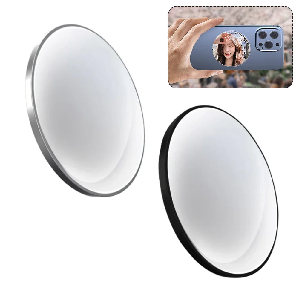 support téléphone bleu blanc noir aimant moderne pratique rond translucent