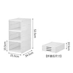 étagère chaussures pliable trois niveaux transparente blanche organisateur rangement moderne placard chambre