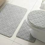 tapis bain moderne beige motif feuilles respectueux environnement adhésif doux salon chambre