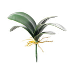 plantes artificielles vertes feuilles larges nervures dorées décoration intérieure moderne minimaliste pot verre support