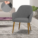 fauteuil moderne marron clair tissu élastique motifs géométriques simple accueil chaise banquet lavable